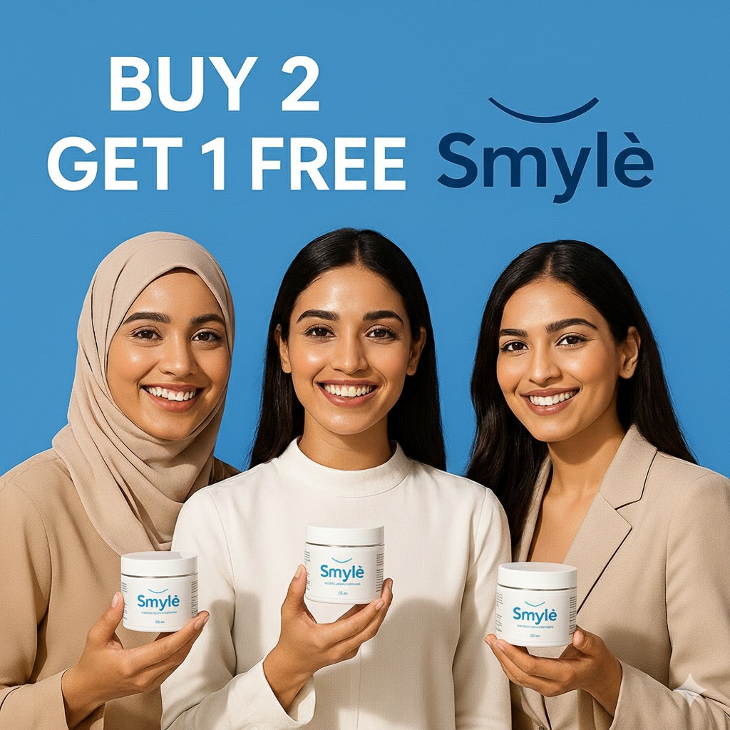 Buy 2 Get 1 FREE – Smylè Teeth Whitening Powder