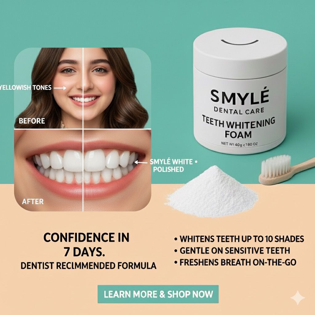 Smylè Natural Teeth Whitening Powder
